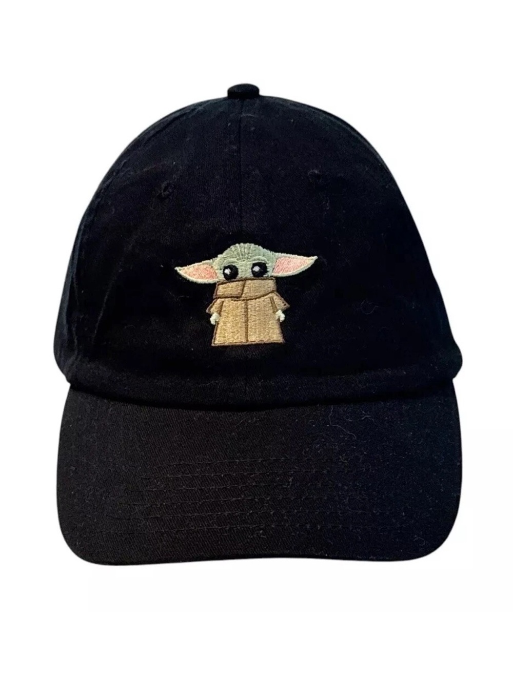 Disney Black Baseball Cap with Embroidered Grogu Baby Yoda